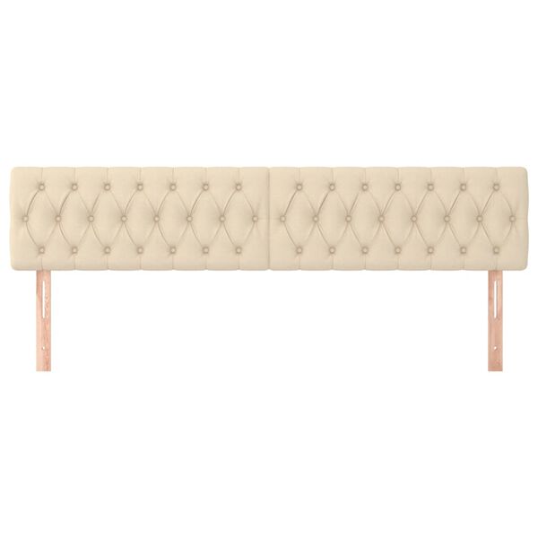 vidaXL kr&eacute;msz&iacute;nű sz&ouml;vet fejt&aacute;mla 180 x 7 x 78/88 cm