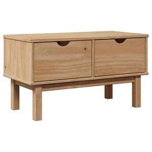 vidaXL OTTA t&ouml;m&ouml;r fenyőfa előszobapad 80 x 40 x 45 cm
