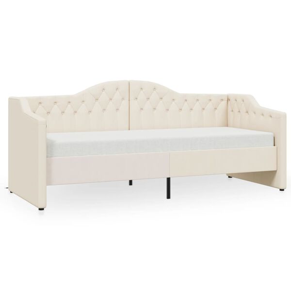 vidaXL kr&eacute;msz&iacute;nű sz&ouml;vetk&aacute;rpitoz&aacute;s&uacute; d&iacute;v&aacute;ny USB-vel 90 x 200 cm