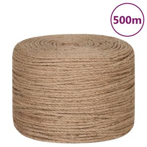 vidaXL 100% juta k&ouml;t&eacute;l 6 mm 500 m