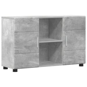 vidaXL Sz&eacute;f FLORIN 88,5 x 30,5 x 55,5 cm Beton Sz&uuml;rke Szerelt Fa