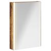 vidaXL F&uuml;rdőszobai t&uuml;k&ouml;rszekr&eacute;ny F&uuml;st&ouml;lt t&ouml;lgy 43 x 11,5 x 60,5 cm