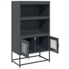 vidaXL Highboard antracit 68x39x123 cm Acél