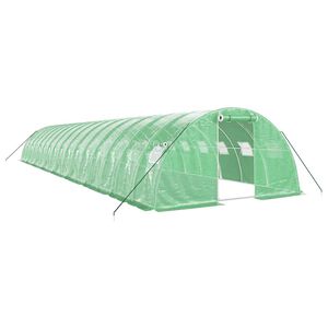 vidaXL z&ouml;ld ac&eacute;lv&aacute;zas melegh&aacute;z 64 m&sup2; 16 x 4 x 2 m