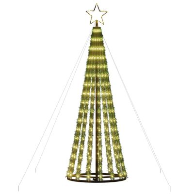 vidaXL meleg fehér karácsonyfa fénykúp 275 LED 180 cm