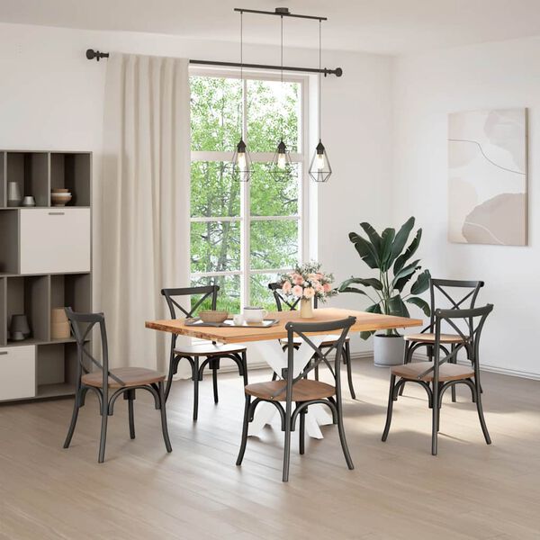 vidaXL pók alakú étkezőasztal láb fehér 85x85x(72-73) cm acél