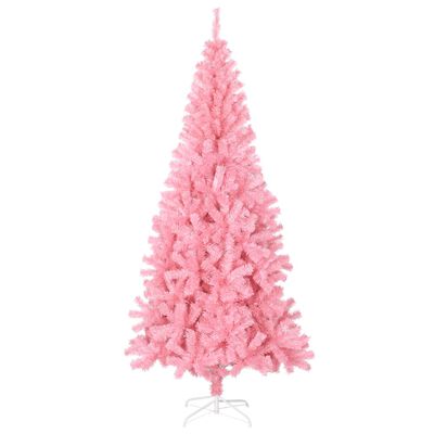 vidaXL rózsaszín PVC műkarácsonyfa állvánnyal 240 cm