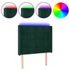 vidaXL s&ouml;t&eacute;tz&ouml;ld b&aacute;rsony LED-es fejt&aacute;mla 83x16x118/128 cm