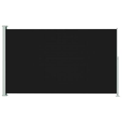 vidaXL fekete behúzható oldalsó terasznapellenző 180 x 300 cm