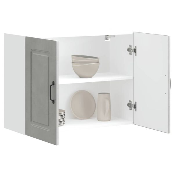 vidaXL konyhai fali szekrény Kalmar beton szürke színű műfa