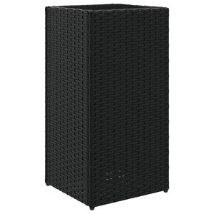 vidaXL fekete polyrattan kerti &uuml;ltetől&aacute;da 30x30x60 cm