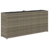 vidaXL szürke polyrattan kerti ültetőláda 2 cseréppel 90x20x40 cm