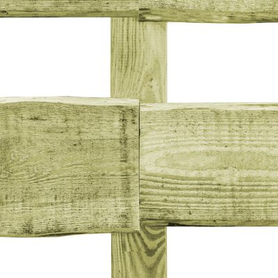 vidaXL 4 db kétléces impregnált fenyőfa kerítés 510 x 90 cm