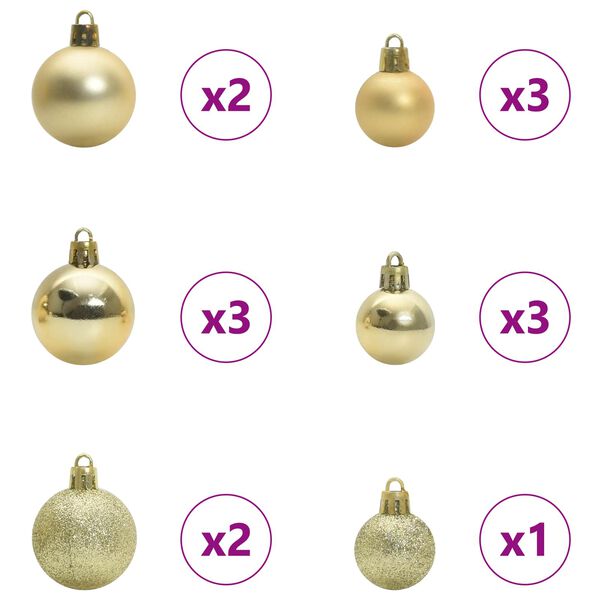 vidaXL Mű kar&aacute;csonyfa 150 LED-del &aacute;llv&aacute;nnyal Feh&eacute;r 120 cm PVC &eacute;s Ac&eacute;l