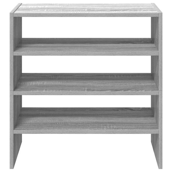 vidaXL 2 db sz&uuml;rke sonoma cipőtart&oacute; &aacute;llv&aacute;ny halmozhat&oacute; 60x30x30,5 cm
