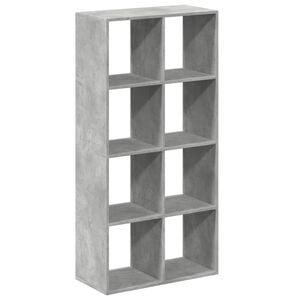 vidaXL betonsz&uuml;rke szerelt fa elv&aacute;laszt&oacute; k&ouml;nyvespolc 69,5x29x137,5 cm
