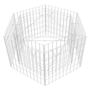 vidaXL hatsz&ouml;gletű gabion magas&aacute;gy&aacute;s 100 x 90 x 50 cm