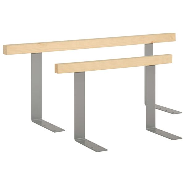 vidaXL 2 db tömör fenyőfa raklapkanapé-háttámla 110/70 cm