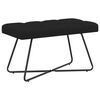vidaXL Gombos varr&aacute;s&uacute; pad Fekete 80 x 40 x 46 cm Sz&ouml;vet