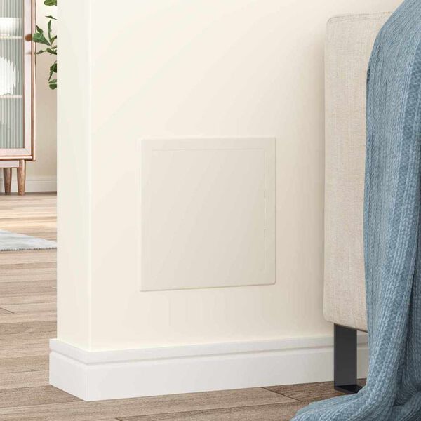 vidaXL Hozz&aacute;f&eacute;r&eacute;si Panelek 2 pcs Feh&eacute;r 20 x 20 cm ABS Műanyag