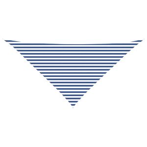 vidaXL Napernyő vitorla K&eacute;k &eacute;s Feh&eacute;r 4 x 4 x 5,8 m