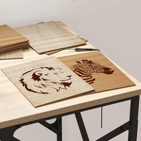 vidaXL Dekor Panelek 12 pcs sonoma tölgy 21 x 30 x 0.3 cm Faanyag