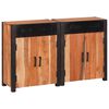 vidaXL Sz&eacute;f 2 db Barna 110 x 30 x 75 cm T&ouml;m&ouml;r Ak&aacute;cfa