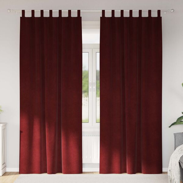 vidaXL S&ouml;t&eacute;t&iacute;tő f&uuml;gg&ouml;ny&ouml;k 2 pcs Bord&oacute; 140 x 225 cm B&aacute;rsony