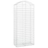 vidaXL &iacute;ves horganyzott vas gabion kos&aacute;r 100x50x220/240 cm
