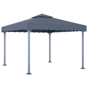 vidaXL antracitsz&uuml;rke alum&iacute;niumpavilon 300 x 300 cm