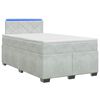 vidaXL Boxspring &aacute;gy matraccal &eacute;s LED-del Vil&aacute;gossz&uuml;rke 120 x 190 cm