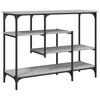 vidaXL szürke sonoma színű tálalóasztal polcokkal 100 x 35 x 75 cm
