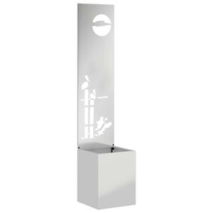 vidaXL Kertv&eacute;dő v&aacute;szon Ez&uuml;st 32 x 140 cm Horganyzott ac&eacute;l