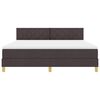 vidaXL LED Box Spring &Aacute;gy matracmal S&ouml;t&eacute;t Barna 180 x 200 cm sz&ouml;vet