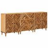 vidaXL T&aacute;rol&oacute; szekr&eacute;nyek 3 db 60 x 33,5 x 75 cm T&ouml;m&ouml;r Mang&oacute;f&aacute;t Barna