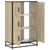 vidaXL Highboard sonoma t&ouml;lgy 68x35x106,5 cm g&eacute;pelt fa &eacute;s f&eacute;m