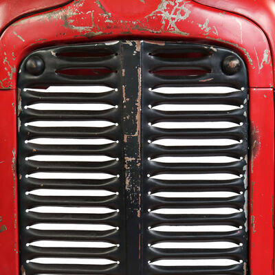 vidaXL vörös tömör mangófa traktoros bárasztal 60 x 120 x 107 cm