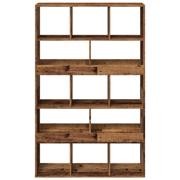 vidaXL antik fa sz&iacute;nű szerelt fa t&eacute;relv&aacute;laszt&oacute; 100 x 33 x 156,5 cm