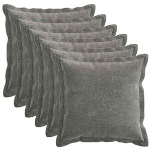 vidaXL P&aacute;rna huzat 6 pcs HOUTEN S&ouml;t&eacute;tsz&uuml;rke 40 x 40 cm Chenille Sz&ouml;vet