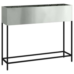 vidaXL Magas Kerti Cser&eacute;p Ez&uuml;st 100 x 26 x 82 cm Horganyzott ac&eacute;l