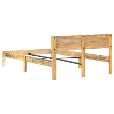vidaXL tömör újrahasznosított fa ágykeret 120 x 200 cm