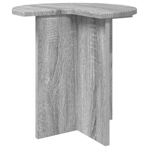 vidaXL Oldal asztal Sz&uuml;rke Sonoma &Oslash; 39 x 38 cm Szerelt Fa