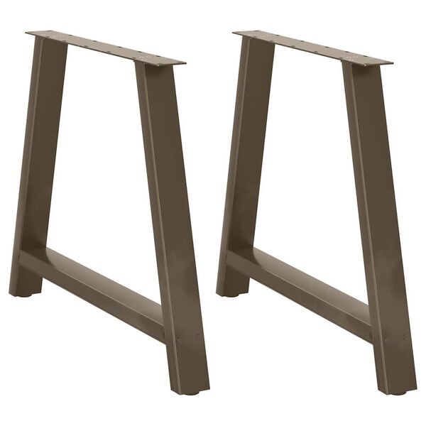 vidaXL 2 db A-alak&uacute; &eacute;tkezőasztal l&aacute;b 100 x (72-73) cm ac&eacute;l &eacute;tkezőasztal l&aacute;b