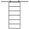 vidaXL ESG &uuml;veg &eacute;s alum&iacute;nium tol&oacute;ajt&oacute; f&eacute;mszerelv&eacute;ny-szettel 90x205 cm
