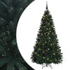 vidaXL S&ouml;t&eacute;tz&ouml;ld műkar&aacute;csonyfa g&ouml;mb&ouml;kkel 180 cm 300 LED Meleg feh&eacute;r