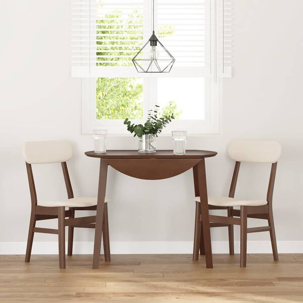 vidaXL 2 db barna tömörfa gumiból készült étkezőszékek párnákkal