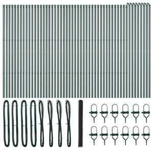 vidaXL Hatsz&ouml;gletű ker&iacute;t&eacute;s talajr&ouml;gz&iacute;tő 100 x 1,6 m PVC-bevonatos ac&eacute;l
