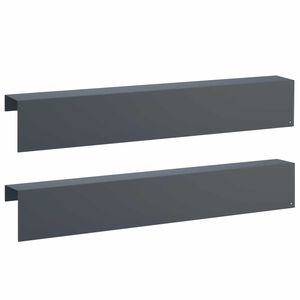 vidaXL Kerti takar&oacute;profil 2 db 100 x 10 x 15 cm Ac&eacute;l Antracitsz&uuml;rke