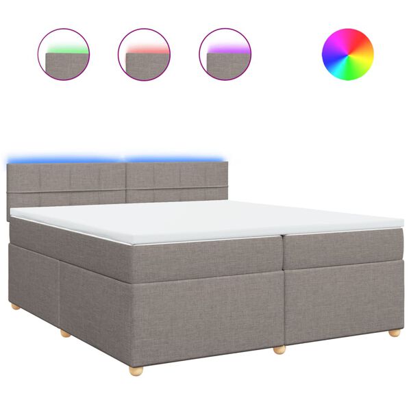 vidaXL t&oacute;psz&iacute;nű sz&ouml;vet rug&oacute;s &aacute;gy matraccal 200 x 200 cm