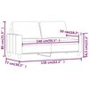vidaXL 2 szem&eacute;lyes cappuccino sz&iacute;nű műbőr kanap&eacute; 140 cm